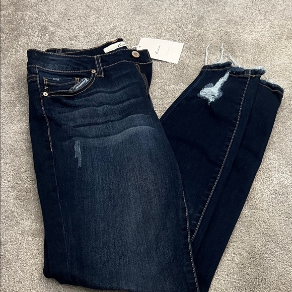 KanCan Denim - KanCan Midnight Blue Distressed Skinny Jeans
